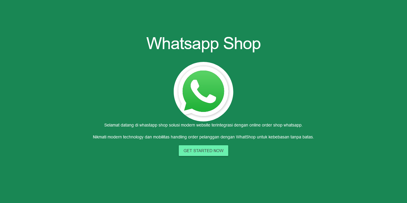 Whatsapp Online Shop Order